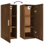 Oak brown engineered wood wall cabinet 35x34x90 cm by , Shelves and shelves - Ref: Foro24-817452, Price: 45,06 €, Discount: %