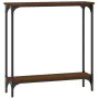 Oak brown engineered wood console table 75x22.5x75 cm by , Side tables - Ref: Foro24-834024, Price: 39,76 €, Discount: %