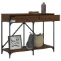 Oak brown engineered wood console table 100x39x78.5 cm by , Side tables - Ref: Foro24-835488, Price: 63,07 €, Discount: %