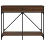 Oak brown engineered wood console table 100x39x78.5 cm by , Side tables - Ref: Foro24-835488, Price: 63,07 €, Discount: %