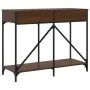 Oak brown engineered wood console table 100x39x78.5 cm by , Side tables - Ref: Foro24-835488, Price: 63,07 €, Discount: %