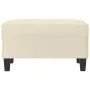 Cream synthetic leather footstool 70x55x41 cm by , Ottomans - Ref: Foro24-349356, Price: 69,48 €, Discount: %