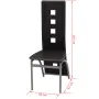 Schwarzes siebenteiliges Esszimmerset von vidaXL, Möbelsets für Küchen und Esszimmer - Ref: Foro24-242910, Preis: 431,32 €, R...