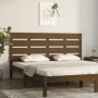 Solid honey brown pine wood headboard 120x3x80 cm by , Headboards and footboards - Ref: Foro24-821340, Price: 56,48 €, Discou...