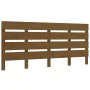 Solid honey brown pine wood headboard 120x3x80 cm by , Headboards and footboards - Ref: Foro24-821340, Price: 56,48 €, Discou...