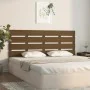 Cabecero madera maciza de pino marrón miel 120x3x80 cm de , Cabeceros y pies de cama - Ref: Foro24-821340, Precio: 56,48 €, D...