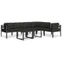 Zentrales modulares Sofa mit anthrazitfarbenen Aluminiumkissen von , Modulare Sofas für den Außenbereich - Ref: Foro24-49240,...