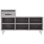 Mueble zapatero madera contrachapada gris Sonoma 102x36x60 cm de , Zapateros y organizadores de calzado - Ref: Foro24-831370,...