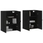 Armarios de pared 2 uds madera de ingeniería negro de , Aparadores - Ref: Foro24-3197890, Precio: 157,24 €, Descuento: %