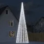 Christmas tree on flagpole 3000 cold white LEDs 800 cm by , Christmas lights - Ref: Foro24-358121, Price: 161,22 €, Discount: %