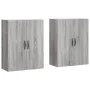 Wall cabinets 2 pcs Sonoma gray engineered wood by , Sideboards - Ref: Foro24-3197895, Price: 142,80 €, Discount: %