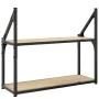 Sonoma oak engineered wood wall shelf 60x21x51 cm by , Shelves and shelves - Ref: Foro24-835460, Price: 27,70 €, Discount: %