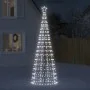 Kegelförmiger Weihnachtsbaum mit Pfählen, 570 kaltweißen LEDs, 300 cm von , Weihnachtsbeleuchtung - Ref: Foro24-358105, Preis...