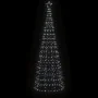 Kegelförmiger Weihnachtsbaum mit Pfählen, 570 kaltweißen LEDs, 300 cm von , Weihnachtsbeleuchtung - Ref: Foro24-358105, Preis...