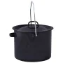 Esschert Design 4-piece black outdoor cookware set FF215 by Esschert Design, Tableware and kitchen utensils for camping - Ref...