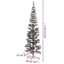 Schwarzer schlanker Weihnachtsbaum 210 cm von , Weihnachtsbäume - Ref: Foro24-329220, Preis: 28,08 €, Rabatt: %