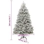 Hinged artificial Christmas tree with flocked snow 240 cm by , Christmas trees - Ref: Foro24-357795, Price: 191,48 €, Discoun...