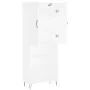 Tall white plywood sideboard 69.5x34x180 cm by , Sideboards - Ref: Foro24-3198113, Price: 132,64 €, Discount: %