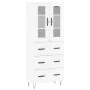 High glossy white plywood sideboard 69.5x34x180 cm by , Sideboards - Ref: Foro24-3198435, Price: 197,11 €, Discount: %