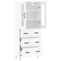 High glossy white plywood sideboard 69.5x34x180 cm by , Sideboards - Ref: Foro24-3198435, Price: 197,11 €, Discount: %