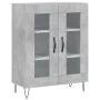 Concrete gray plywood tall sideboard 69.5x34x180 cm by , Sideboards - Ref: Foro24-3198309, Price: 156,42 €, Discount: %