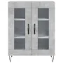 Concrete gray plywood tall sideboard 69.5x34x180 cm by , Sideboards - Ref: Foro24-3198309, Price: 156,42 €, Discount: %