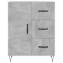 Concrete gray plywood tall sideboard 69.5x34x180 cm by , Sideboards - Ref: Foro24-3198501, Price: 169,36 €, Discount: %