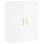 Tall white glossy plywood sideboard 69.5x34x180 cm by , Sideboards - Ref: Foro24-3199923, Price: 181,21 €, Discount: %