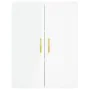 Tall white glossy plywood sideboard 69.5x34x180 cm by , Sideboards - Ref: Foro24-3199923, Price: 181,21 €, Discount: %