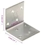 Angular square 100 units galvanized steel 2 mm 40x40x40 mm by , Hardware items - Ref: Foro24-155553, Price: 39,52 €, Discount: %