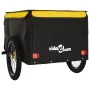 Black and yellow iron bicycle trailer 45 kg by , Bicycle trailers - Ref: Foro24-94092, Price: 79,03 €, Discount: %