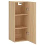 Engineered wood Sonoma oak wall cabinet 34.5x34x90 cm by , Sideboards - Ref: Foro24-834997, Price: 46,57 €, Discount: %