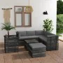 Pallet furniture for garden 8 pcs solid pine wood cushions by , Garden sets - Ref: Foro24-3062032, Price: 731,58 €, Discount: %