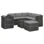 Pallet furniture for garden 8 pcs solid pine wood cushions by , Garden sets - Ref: Foro24-3062032, Price: 731,58 €, Discount: %