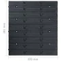 Storage box kit 96 pieces blue black wall panels by , Tool cabinets - Ref: Foro24-150816, Price: 94,51 €, Discount: %