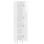 High glossy white plywood sideboard 34.5x34x180 cm by , Sideboards - Ref: Foro24-3198819, Price: 110,56 €, Discount: %