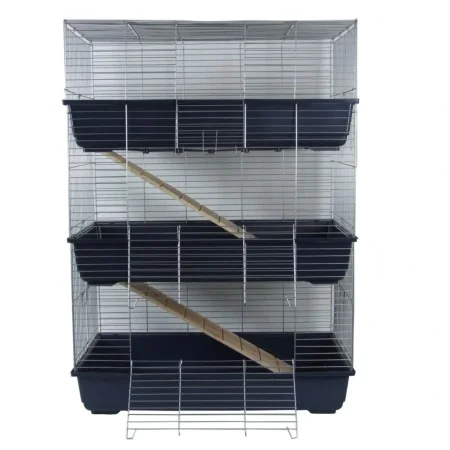 @Pet 3-tier rabbit cage 80x44x120 cm blue 25034 by @Pet, Cages and habitats for small animals - Ref: Foro24-413746, Price: 13...