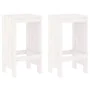 3-piece white pine wood garden table and high stools set by , Garden sets - Ref: Foro24-3157734, Price: 203,47 €, Discount: %