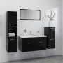 Engineered wood black bathroom furniture set by vidaXL, Bathroom furniture - Ref: Foro24-3070929, Price: 178,09 €, Discount: %