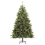 Artificial Christmas tree with hinges 300 LED and balls 210 cm by vidaXL, Christmas trees - Ref: Foro24-3210234, Price: 177,2...