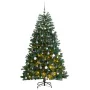 Artificial Christmas tree with hinges 300 LED and balls 180 cm by vidaXL, Christmas trees - Ref: Foro24-3210164, Price: 85,51...