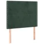 Headboards 2 units of dark green velvet 100x5x78/88 cm by , Headboards and footboards - Ref: Foro24-3116237, Price: 58,23 €, ...