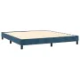 Cama box spring colchón y LED terciopelo azul oscuro 180x200 cm de , Camas y somieres - Ref: Foro24-3134361, Precio: 532,22 €...