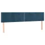 Cama box spring colchón y LED terciopelo azul oscuro 180x200 cm de , Camas y somieres - Ref: Foro24-3134361, Precio: 532,22 €...