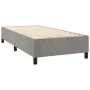 Box spring bed with light gray velvet mattress 90x190 cm by , Beds and slatted bases - Ref: Foro24-3142941, Price: 342,28 €, ...