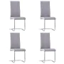 Cantilever dining chairs 4 units light gray fabric by , dining chairs - Ref: Foro24-281742, Price: 253,27 €, Discount: %