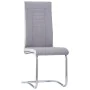 Cantilever dining chairs 4 units light gray fabric by , dining chairs - Ref: Foro24-281742, Price: 253,27 €, Discount: %