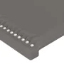 Headboard with LED gray synthetic leather 163x16x78/88 cm by , Headboards and footboards - Ref: Foro24-3123196, Price: 74,28 ...