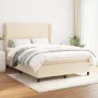 Box spring bed with cream fabric mattress 140x190 cm by , Beds and slatted bases - Ref: Foro24-3127802, Price: 538,37 €, Disc...