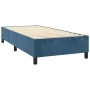 Box spring bed with dark blue velvet mattress 90x200 cm by , Beds and slatted bases - Ref: Foro24-3137765, Price: 380,18 €, D...